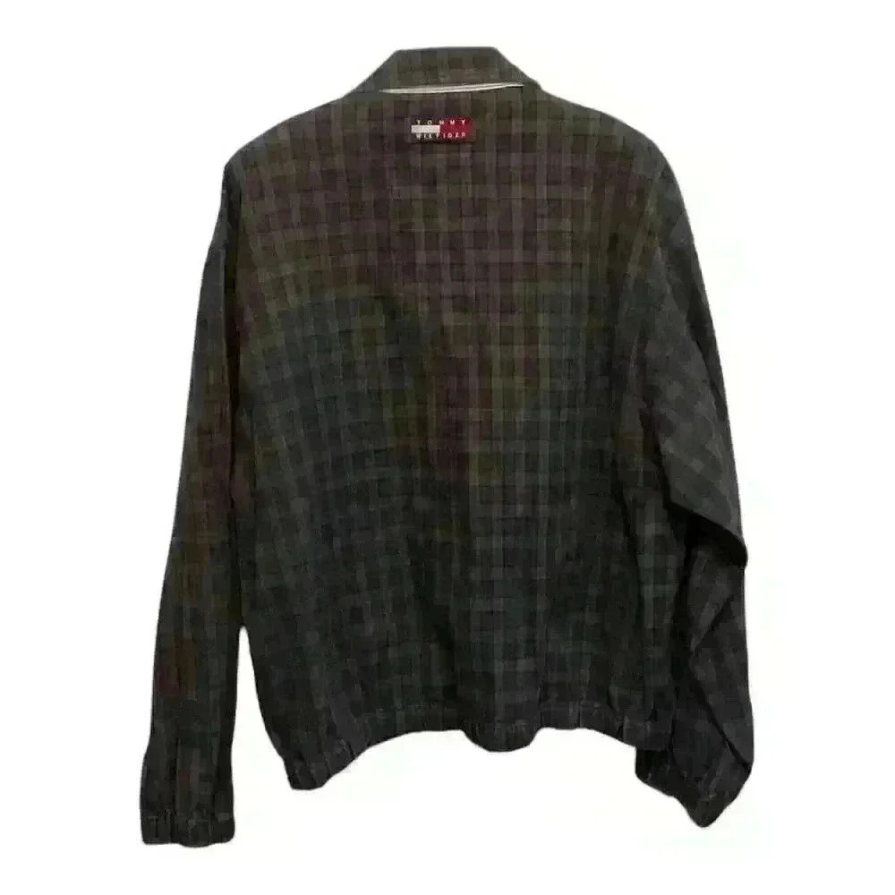 Tommy Hilfiger Men's XL Plaid Varsity Harrington Jacket Multicolor - Picture 2 of 3